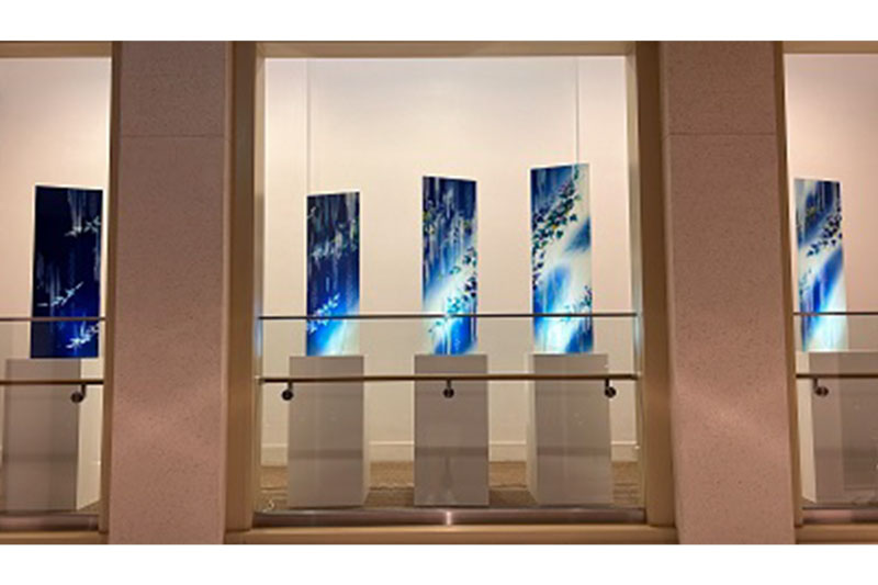 しいのき迎賓館様 ガラスパネル５枚組展示